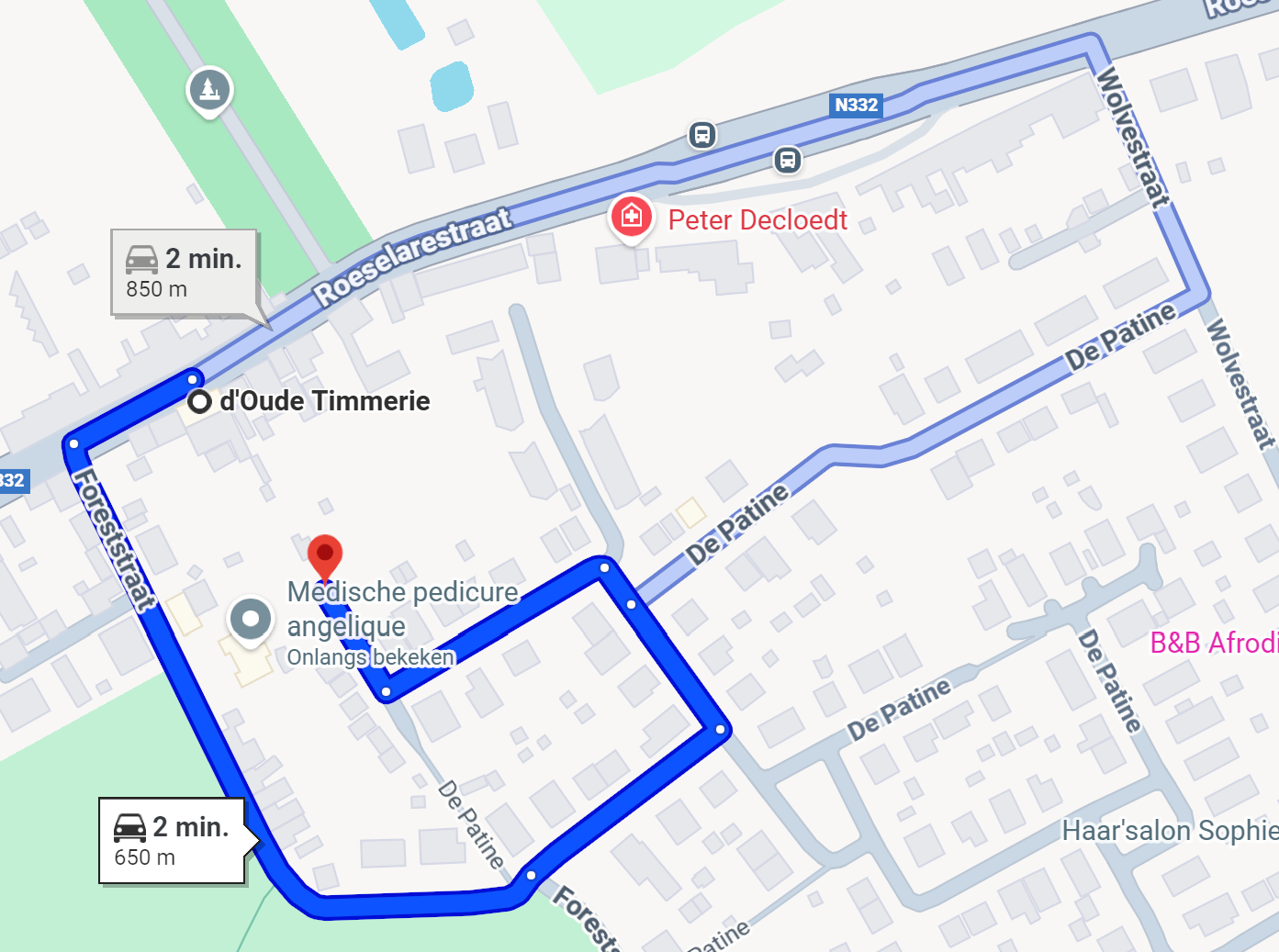 Plan parking d'Oude Timmerie